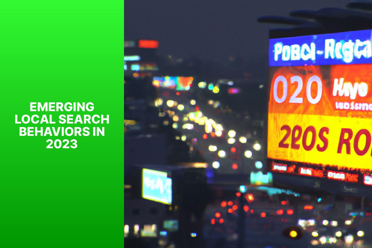 Emerging Local Search Behaviors in 2023