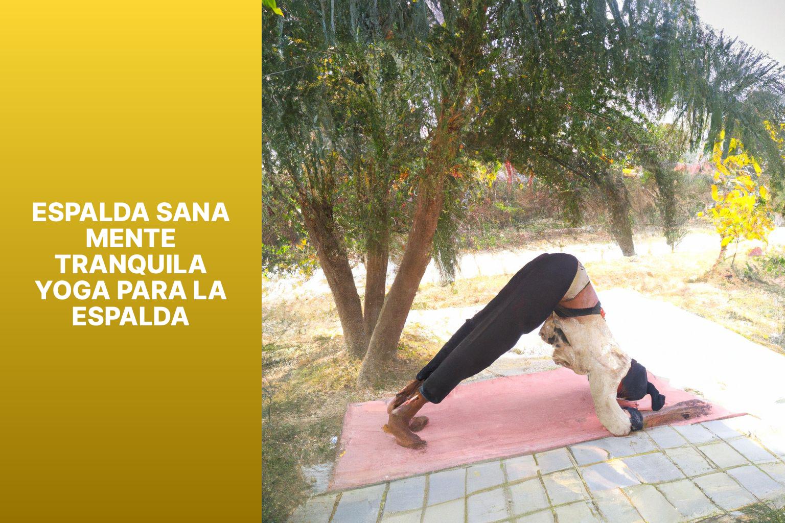 Espalda Sana Mente Tranquila Yoga para la Espalda