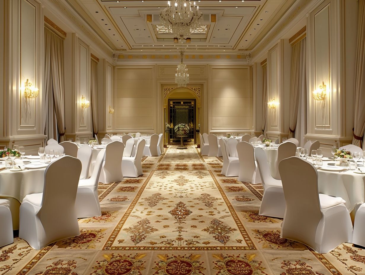 Professional carpet cleaning for a big dinner gala