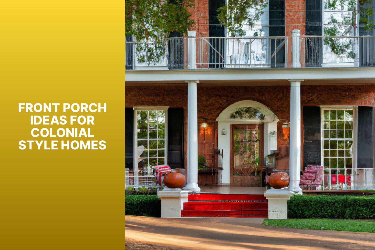 front porch ideas for colonial style homes