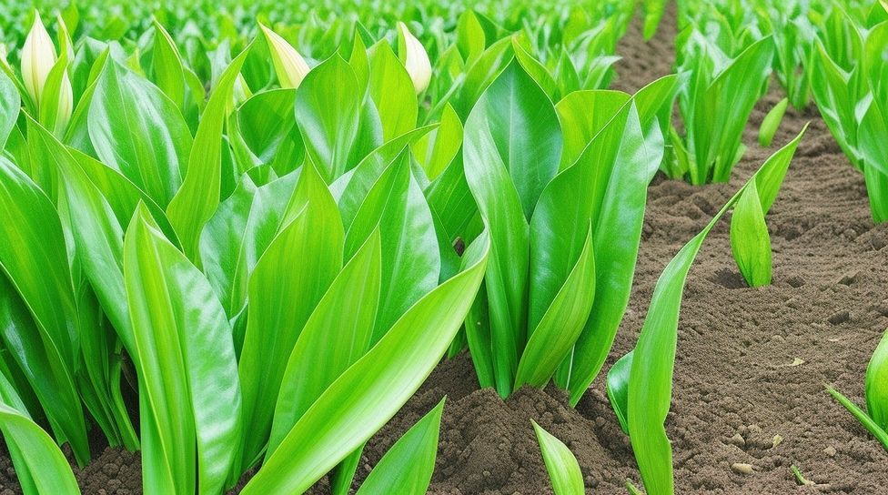 garlic planting depth and leaf health