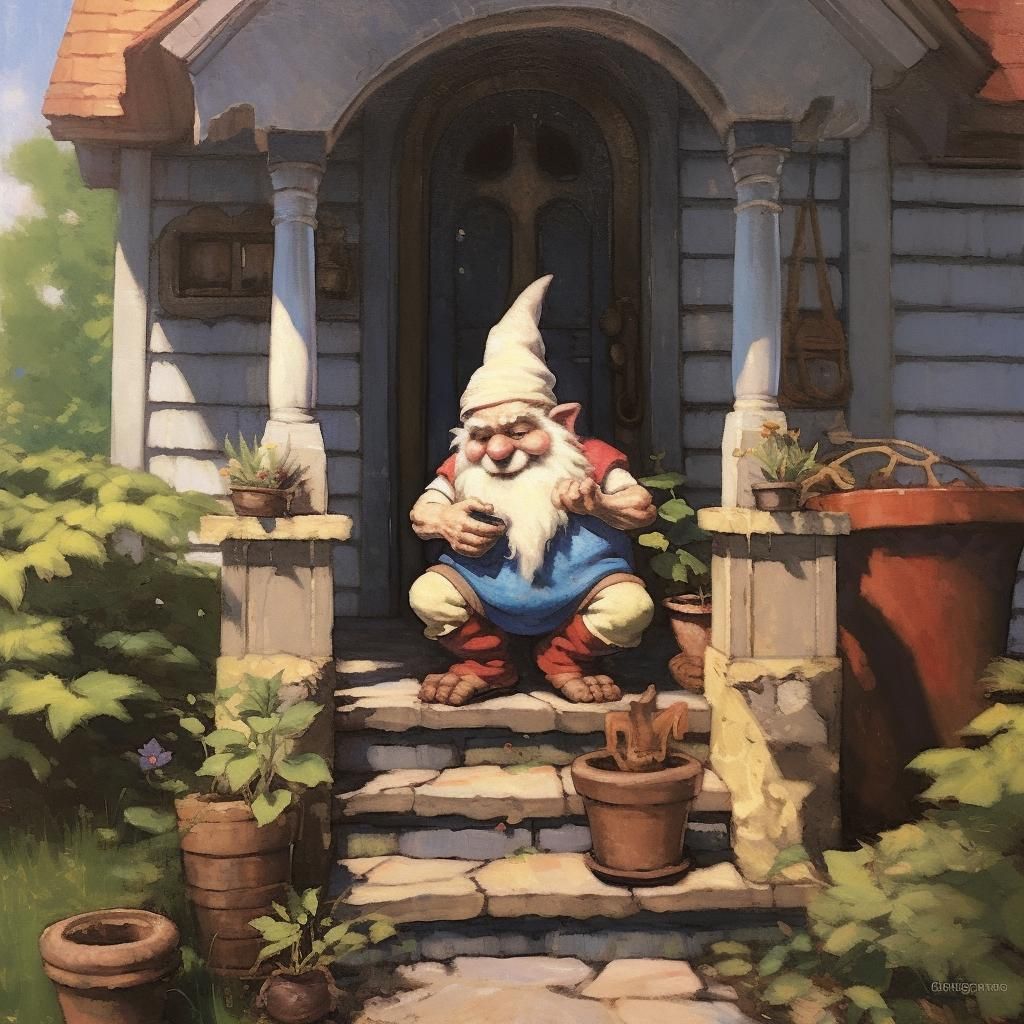 gnome on front porch meaning