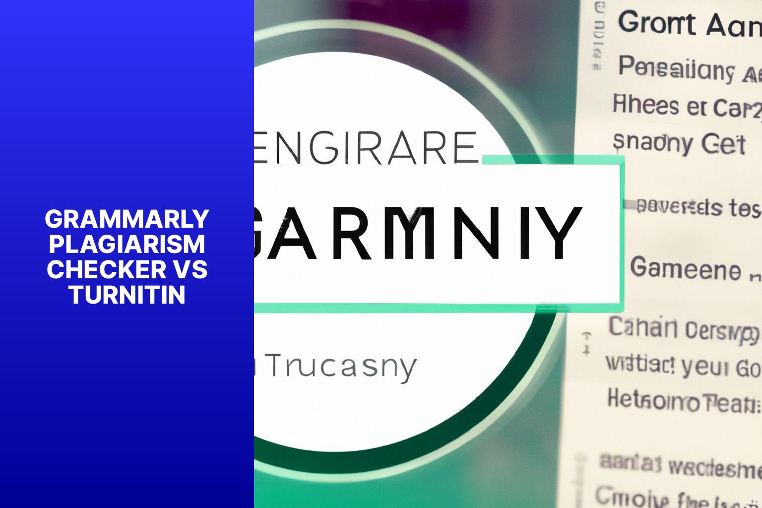 grammarly plagiarism checker vs turnitin