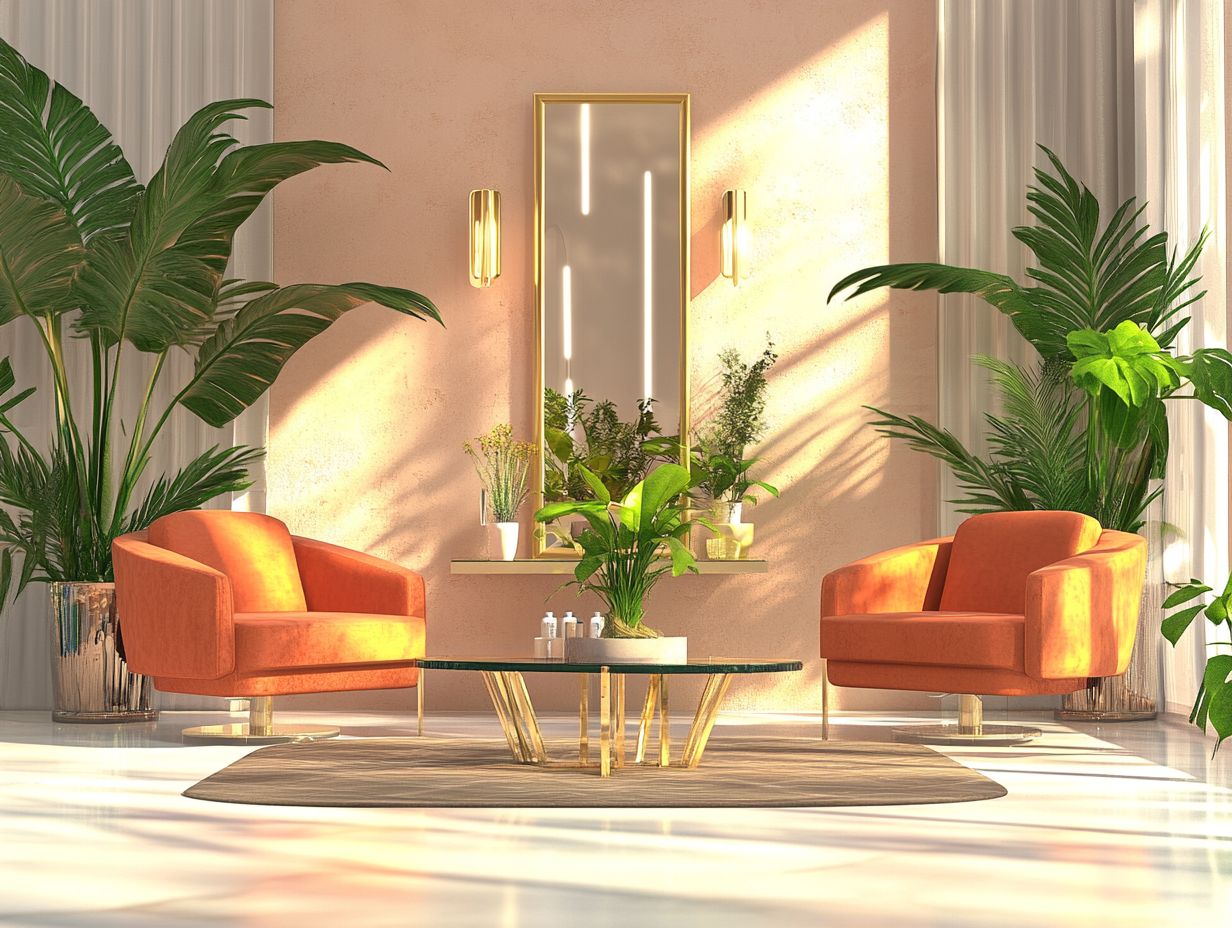 What are some hair salon decor ideas to elevate the client experience?