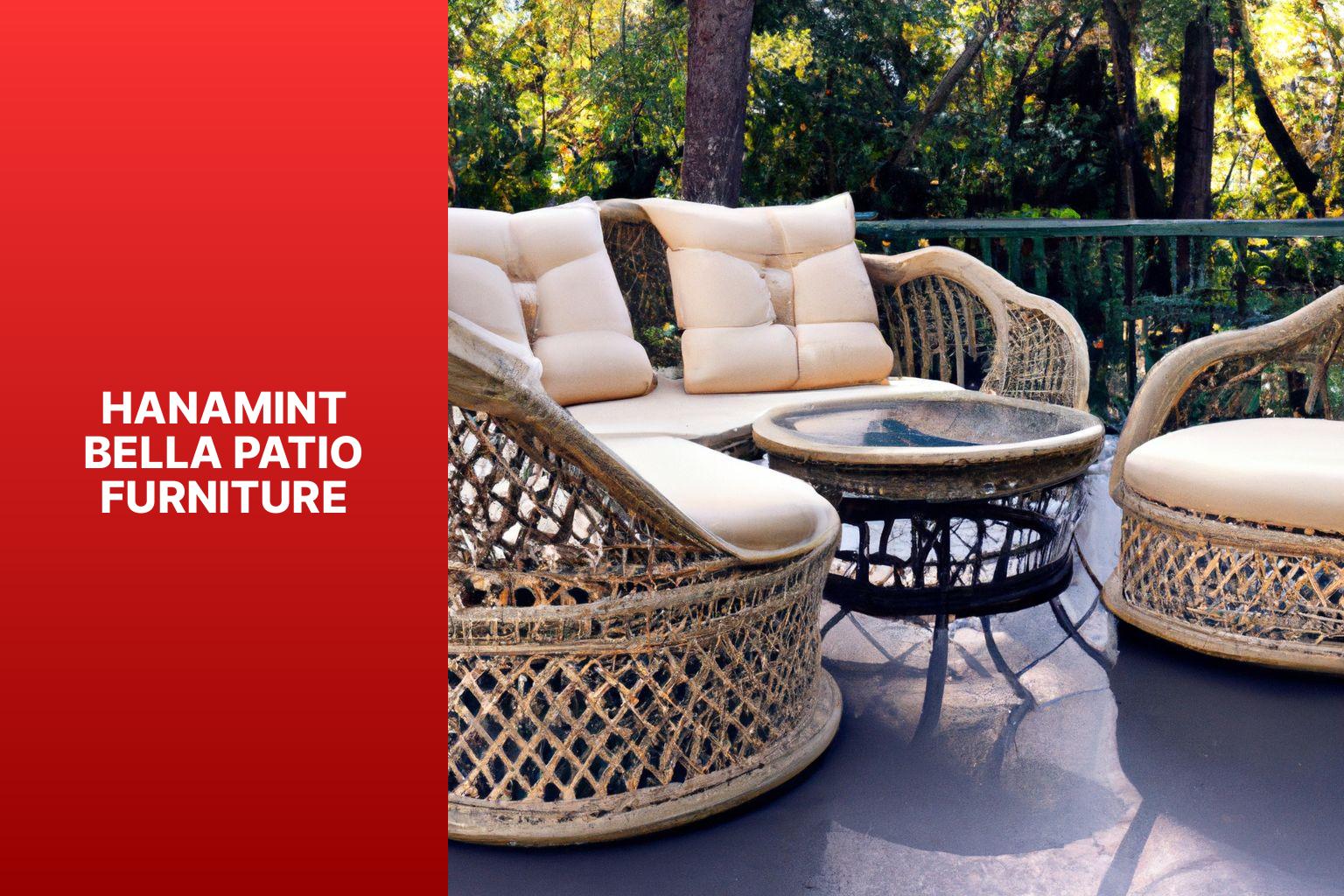 hanamint bella patio furniture