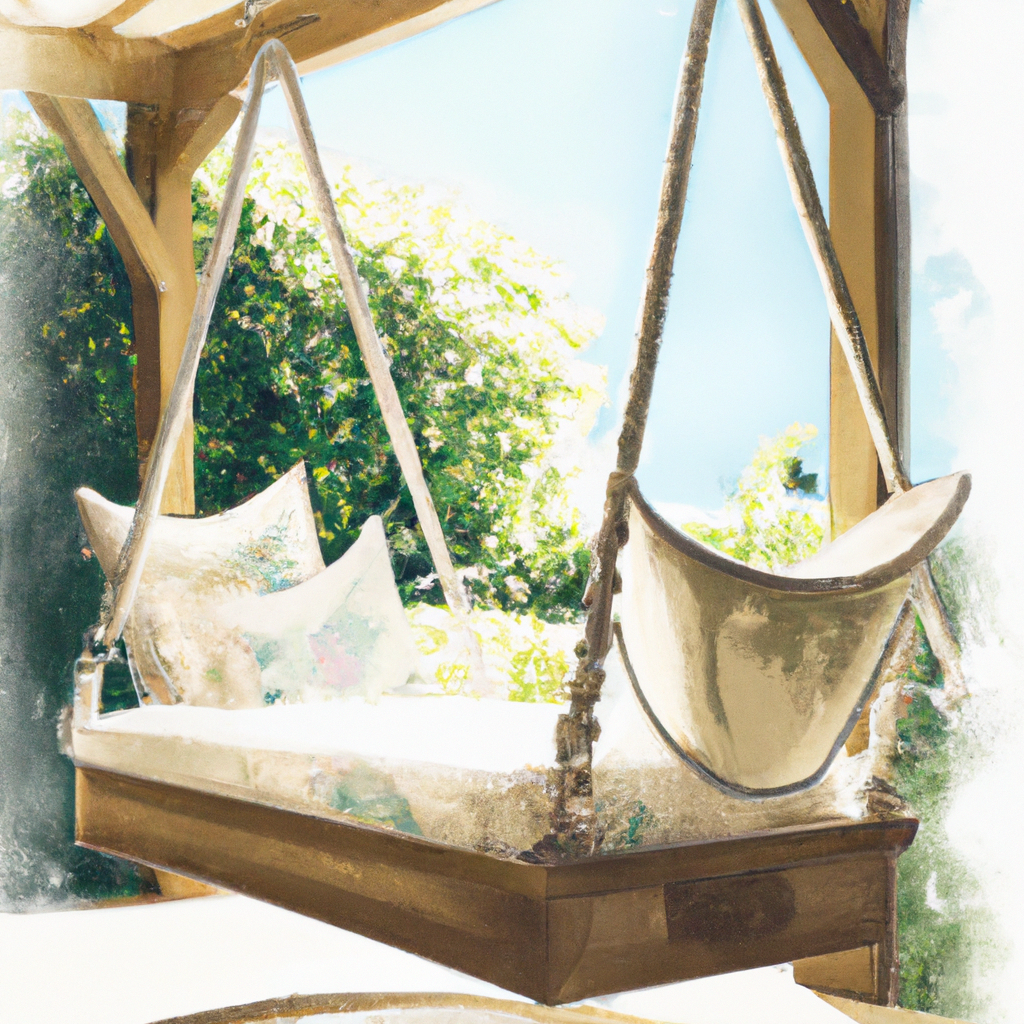 hanging daybed porch swing