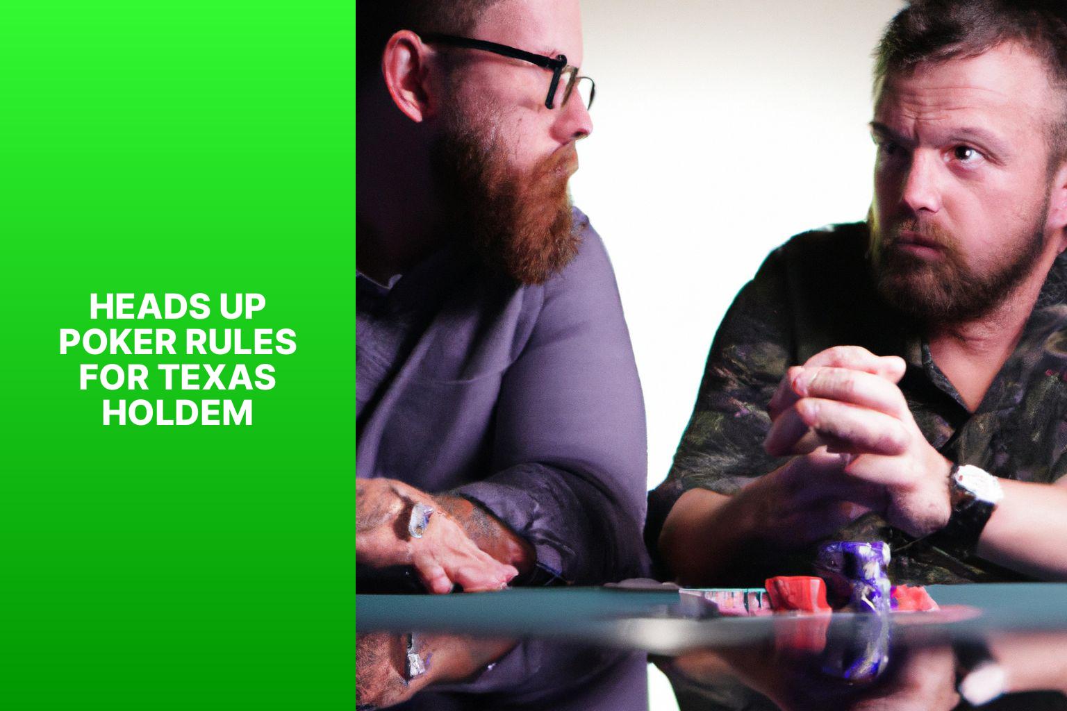 Heads Up Poker Rules for Texas Holdem