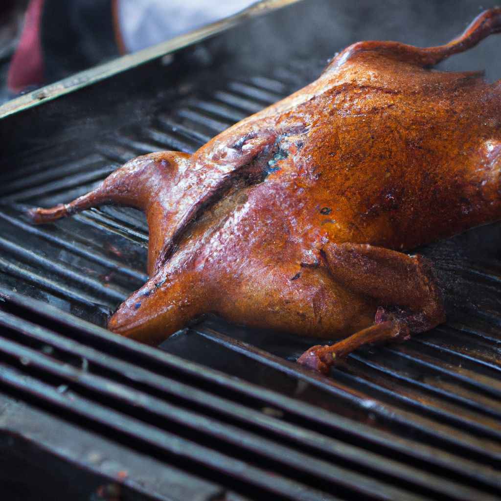 how to cook a whole duck on the grill