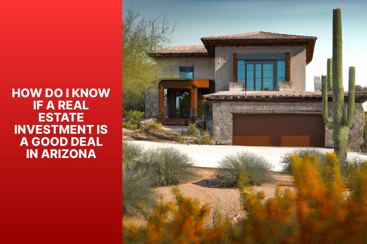 How do I know if a real estate investment is a good deal in Arizona