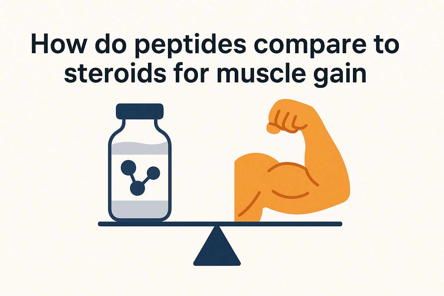 How do peptides compare to steroids for muscle gain