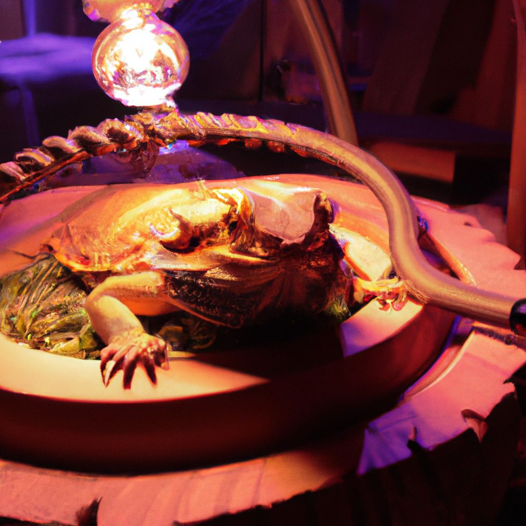 How far should heat lamp be from bearded dragon