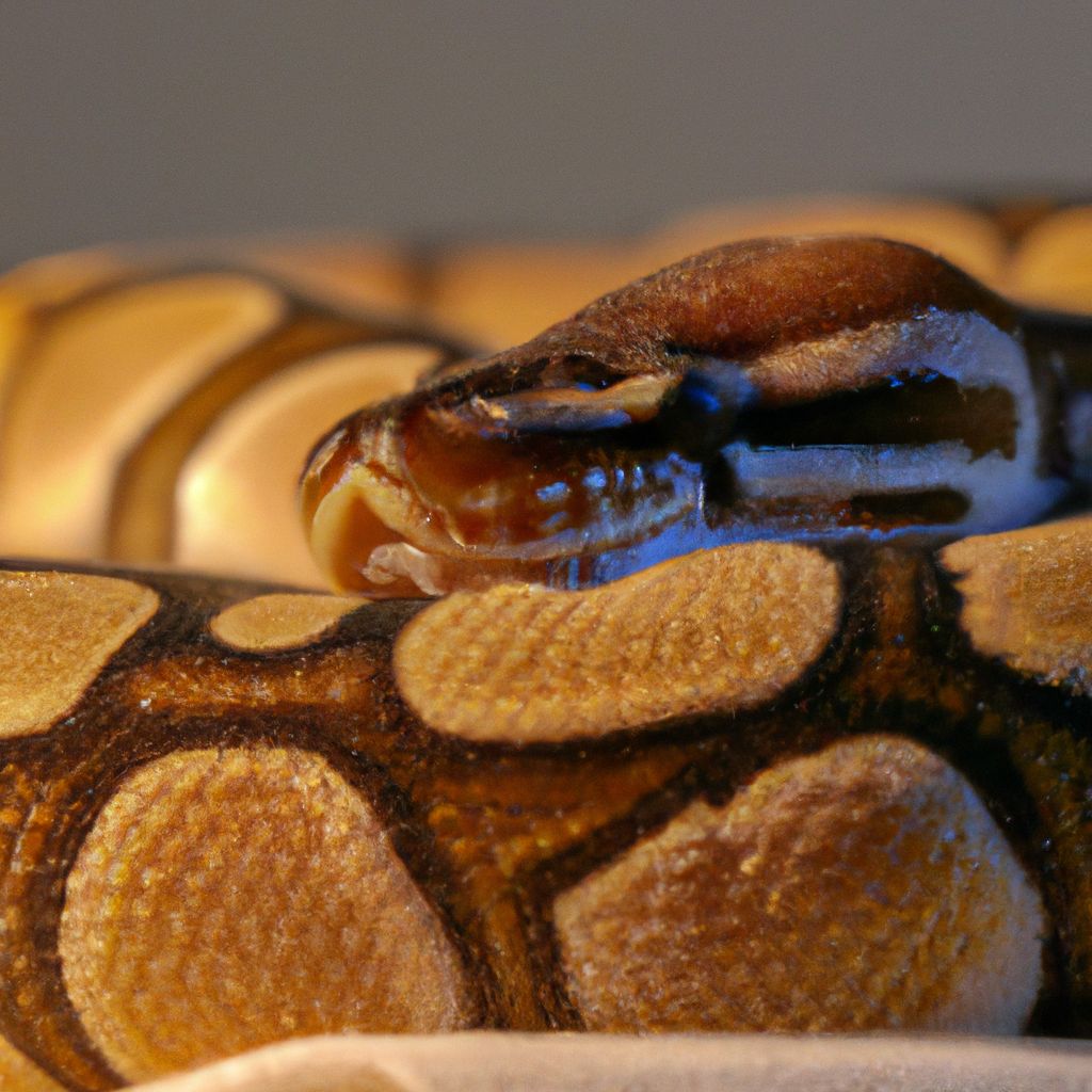 How hot should the heat pad be for a Ball python