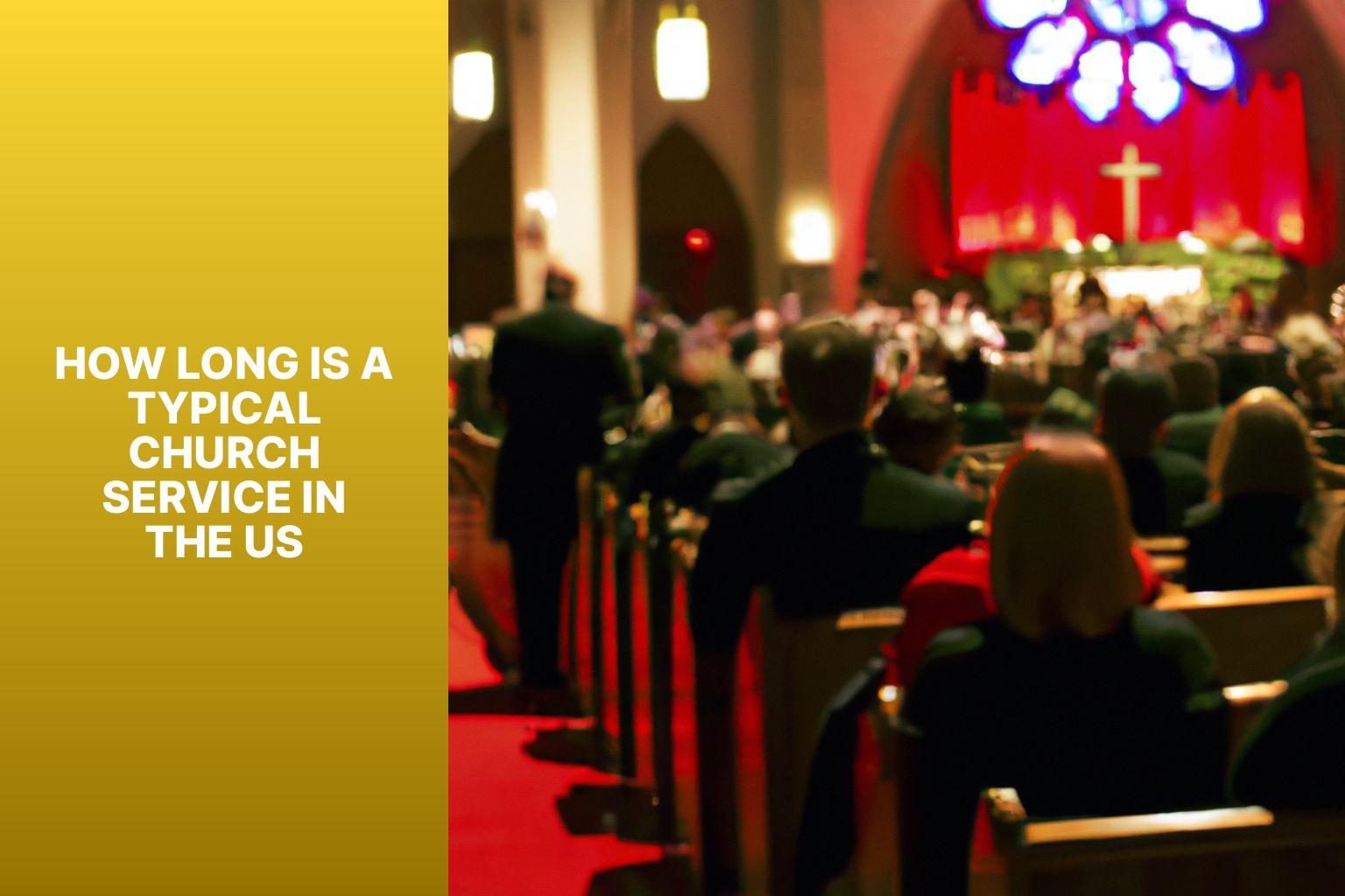 How long is a typical church service in the US