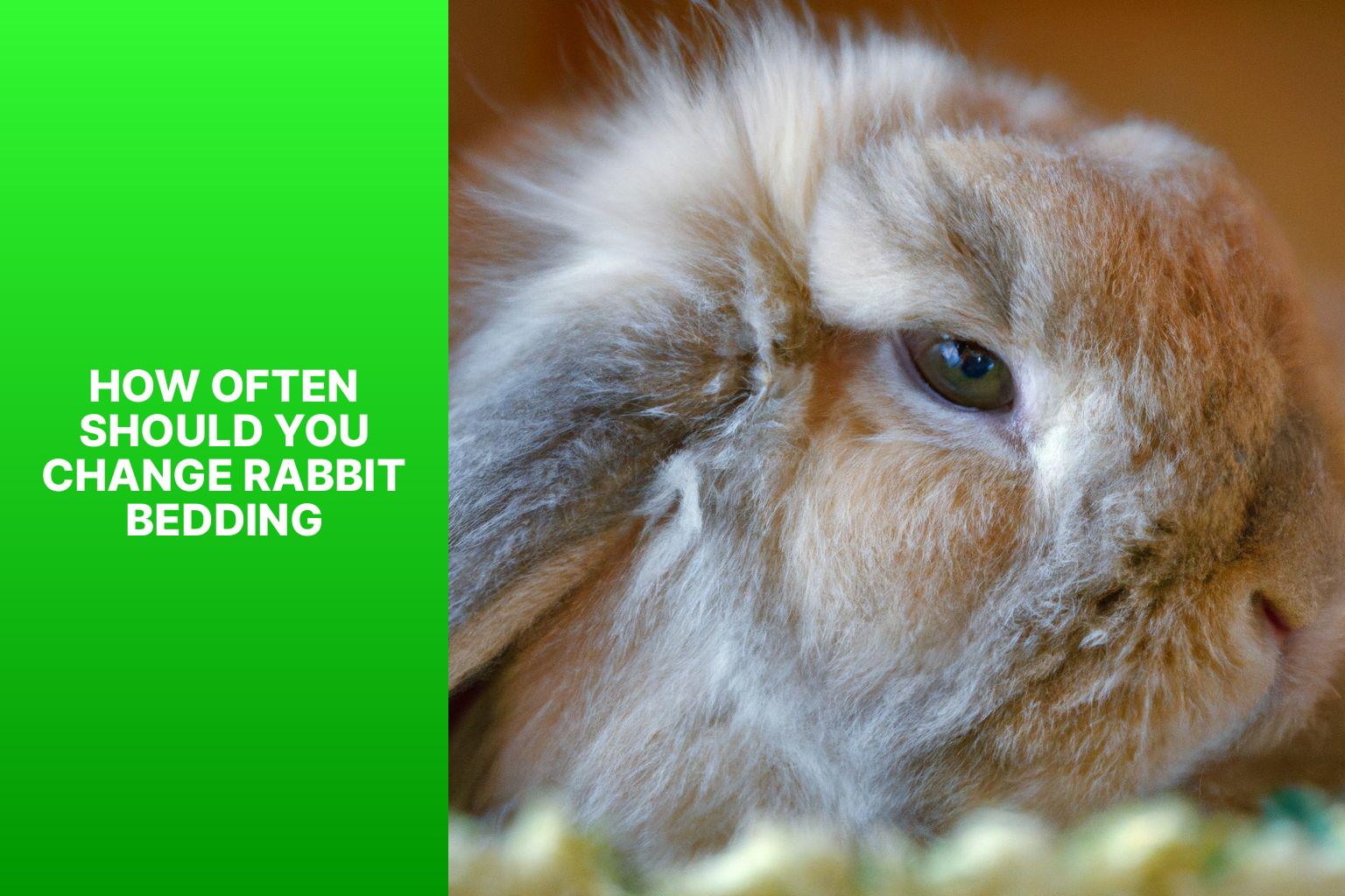 how often should you change rabbit bedding