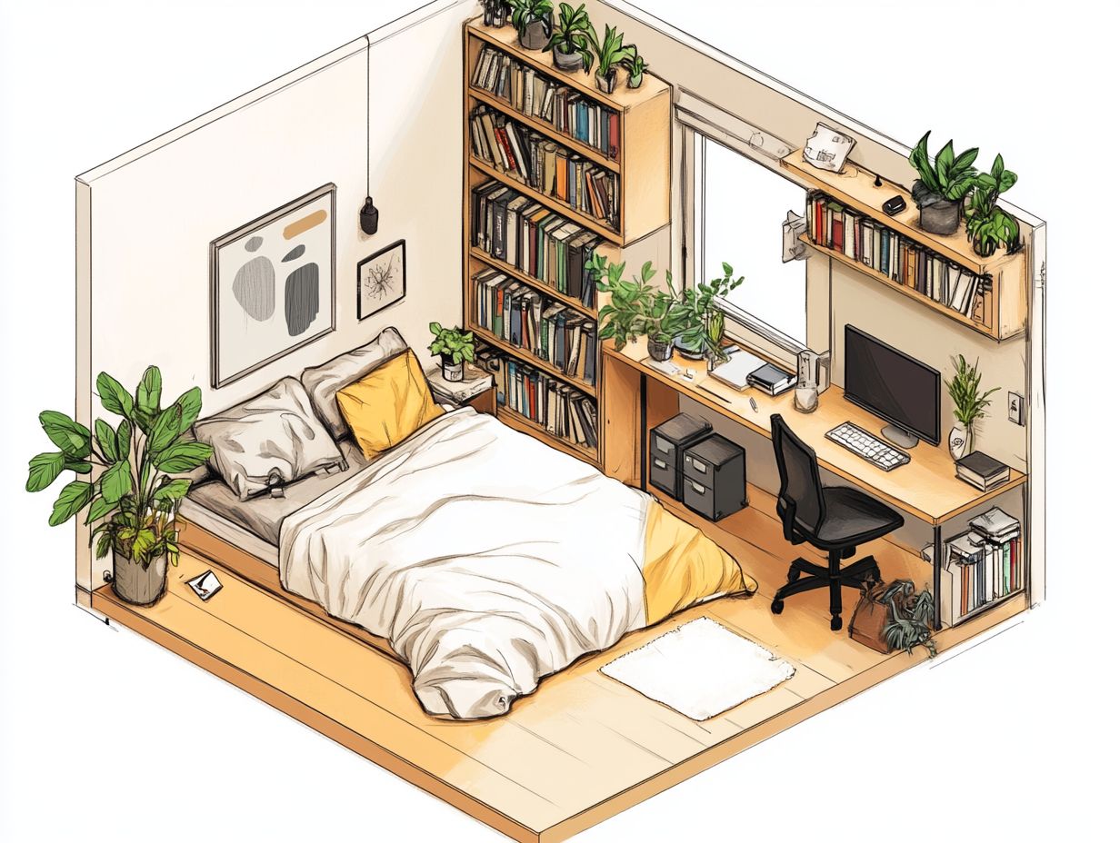 Quels sont les éléments essentiels dans une chambre de 10 m²?