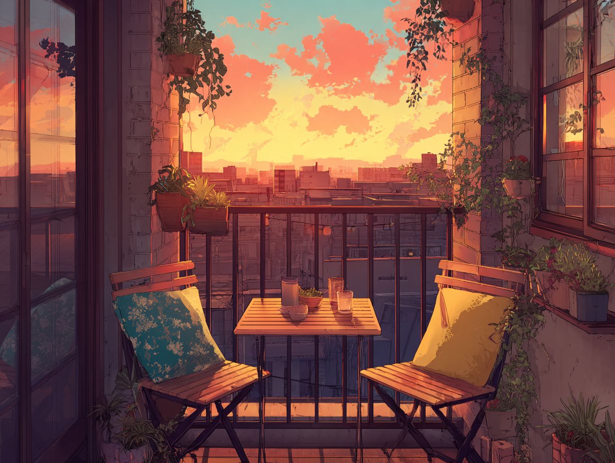 Quels sont les éléments essentiels à inclure dans un balcon meublé?