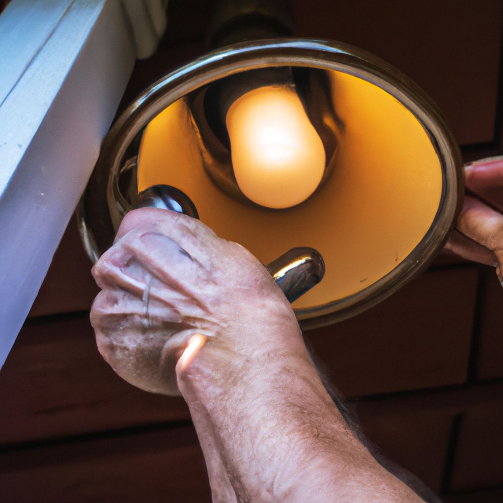 how to change front porch light bulb