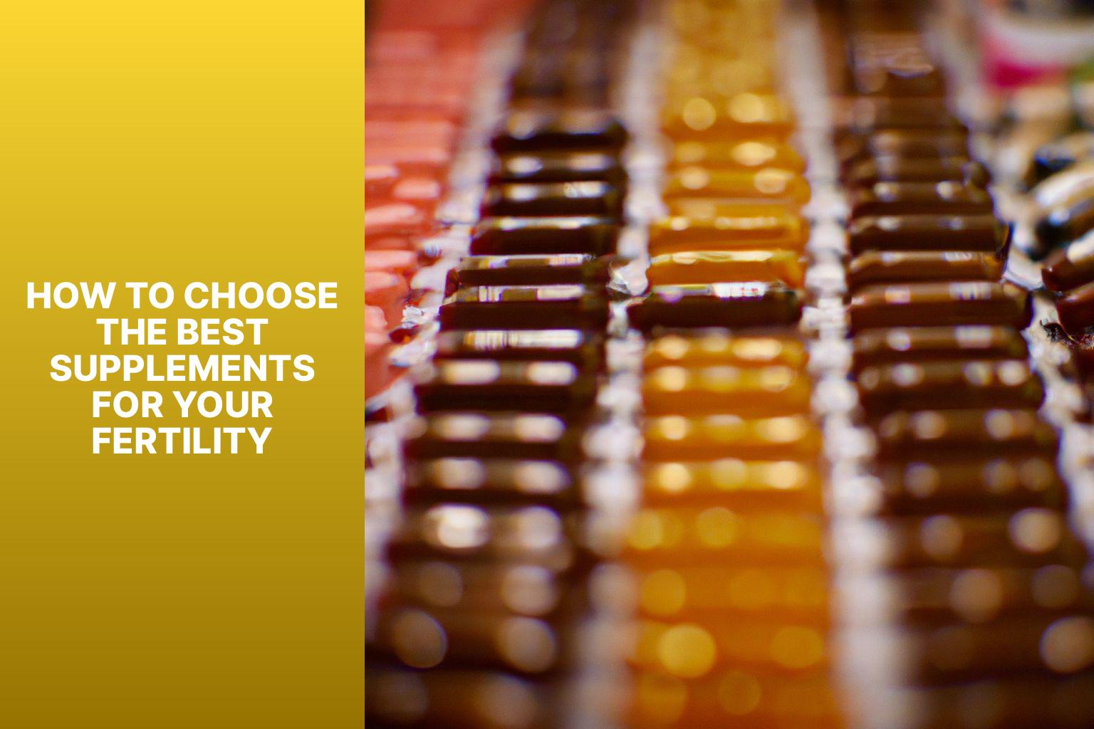 How To Choose The Best Supplements For Your Fertility