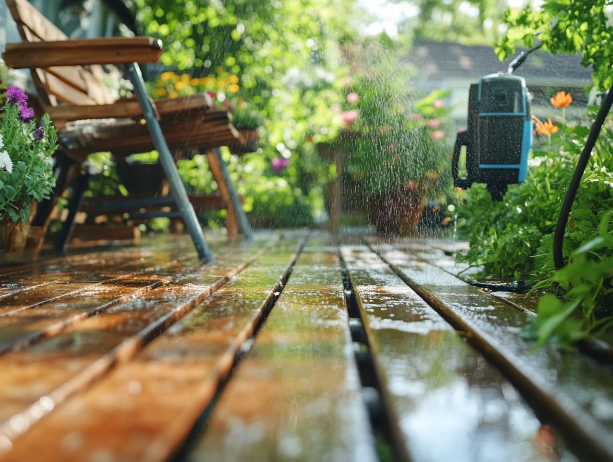 Steps for Soft Pressure Washing Garden Furniture