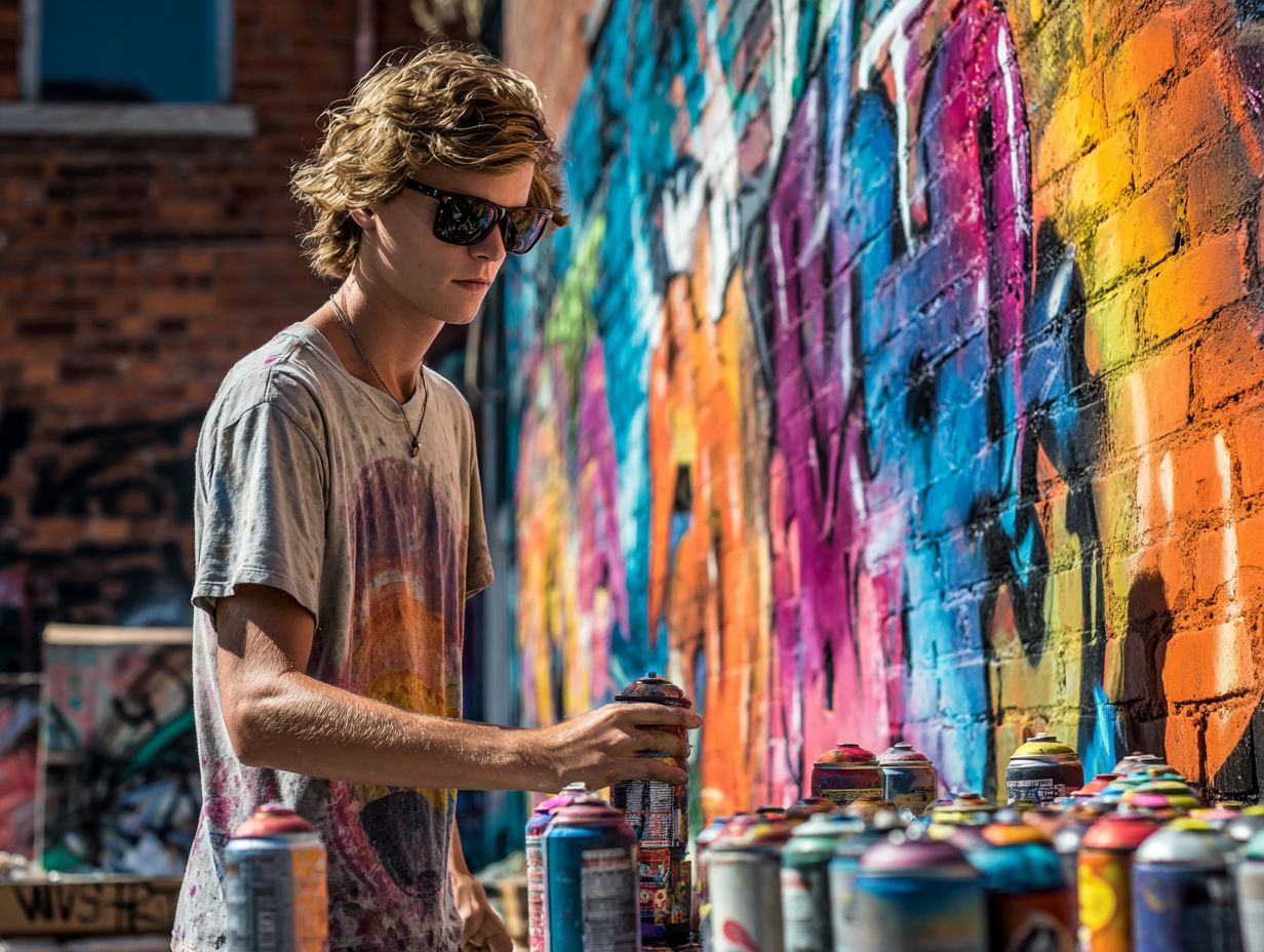 What Are Some Optional Supplies for Graffiti Drawing?