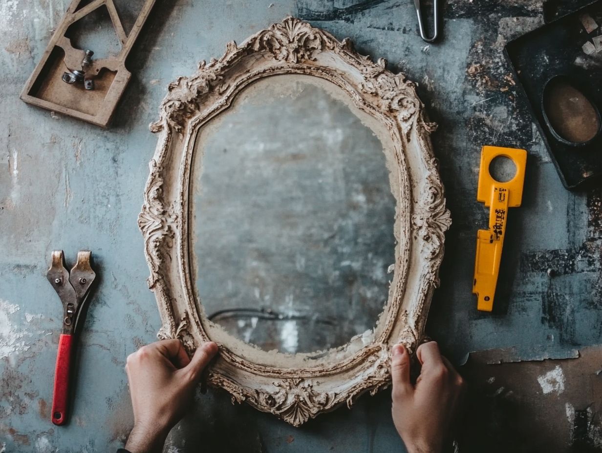 Comment accrocher un miroir au mur facilement?
