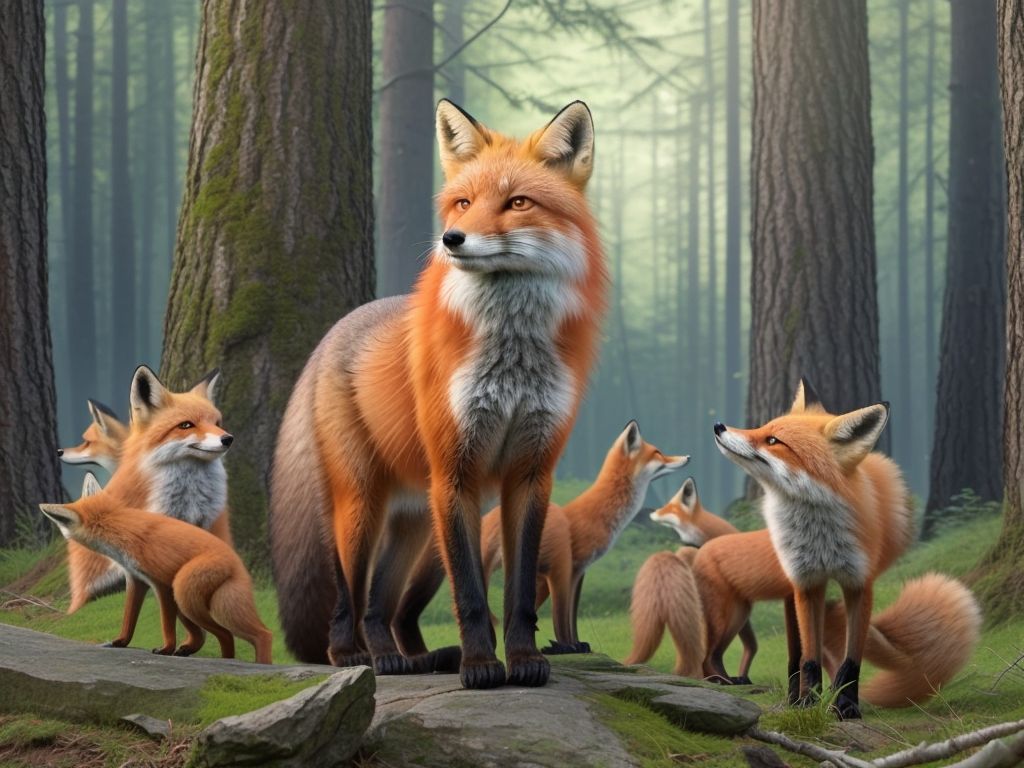 How to identify the fox leader from the pack