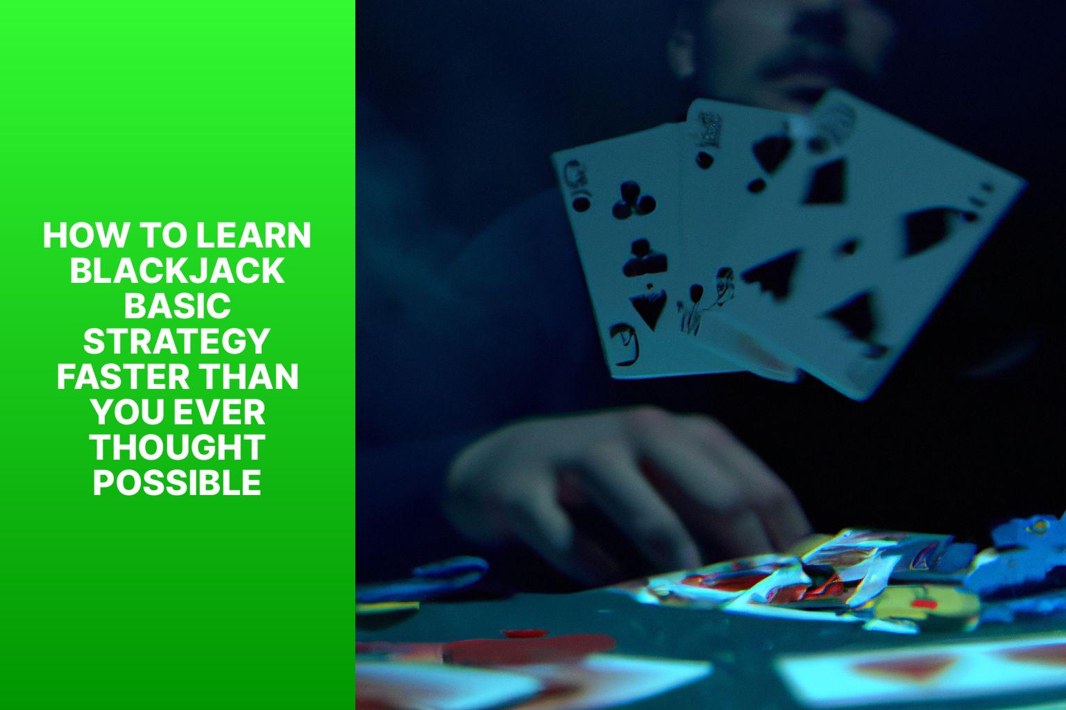 How to Learn Blackjack Basic Strategy Faster than You Ever Thought Possible