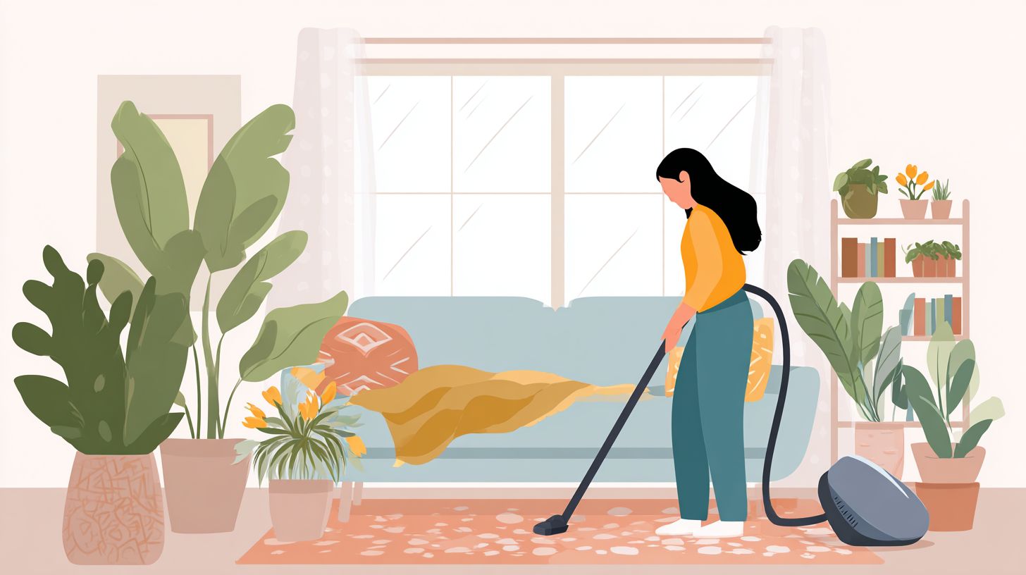 Clean and Declutter Living Spaces