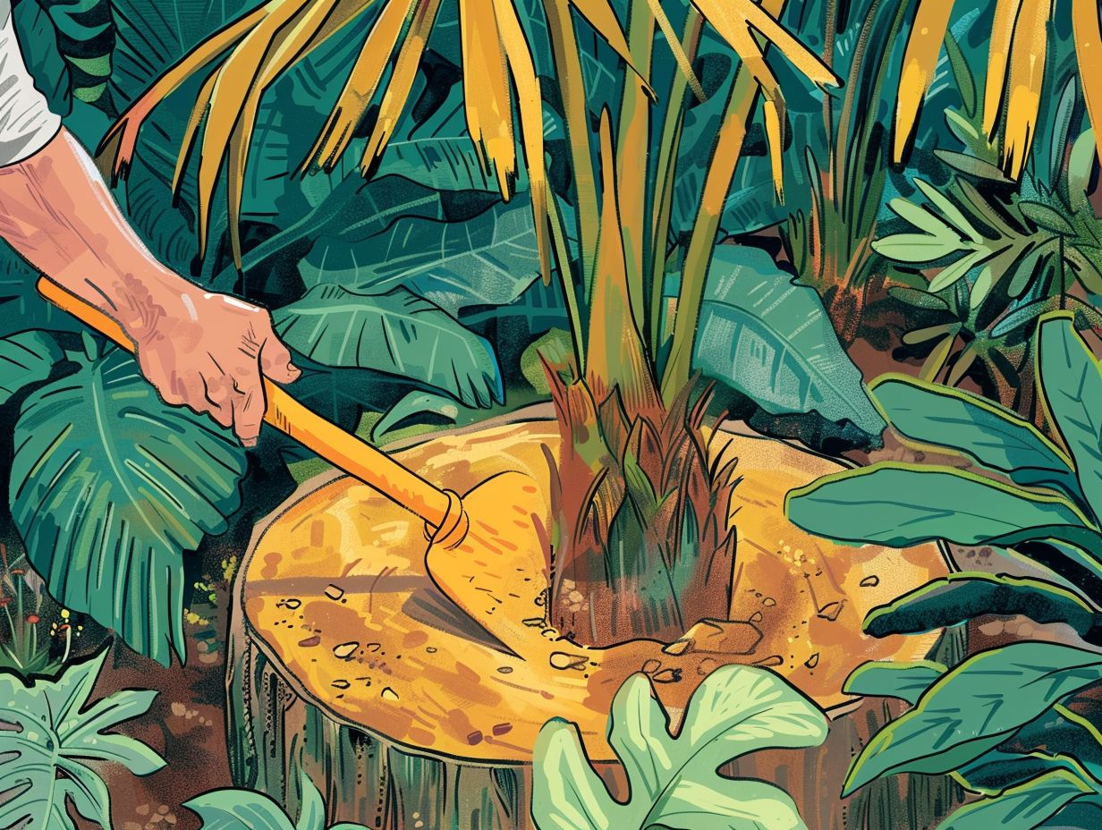 How to Remove a Golden Cane Palm Stump