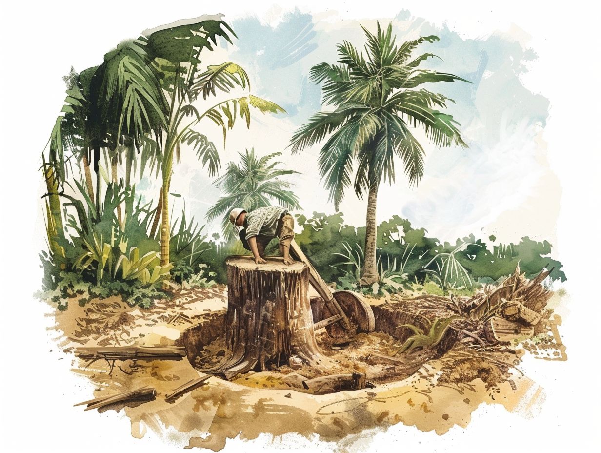 1. How do I remove a palm tree stump on the Gold Coast?