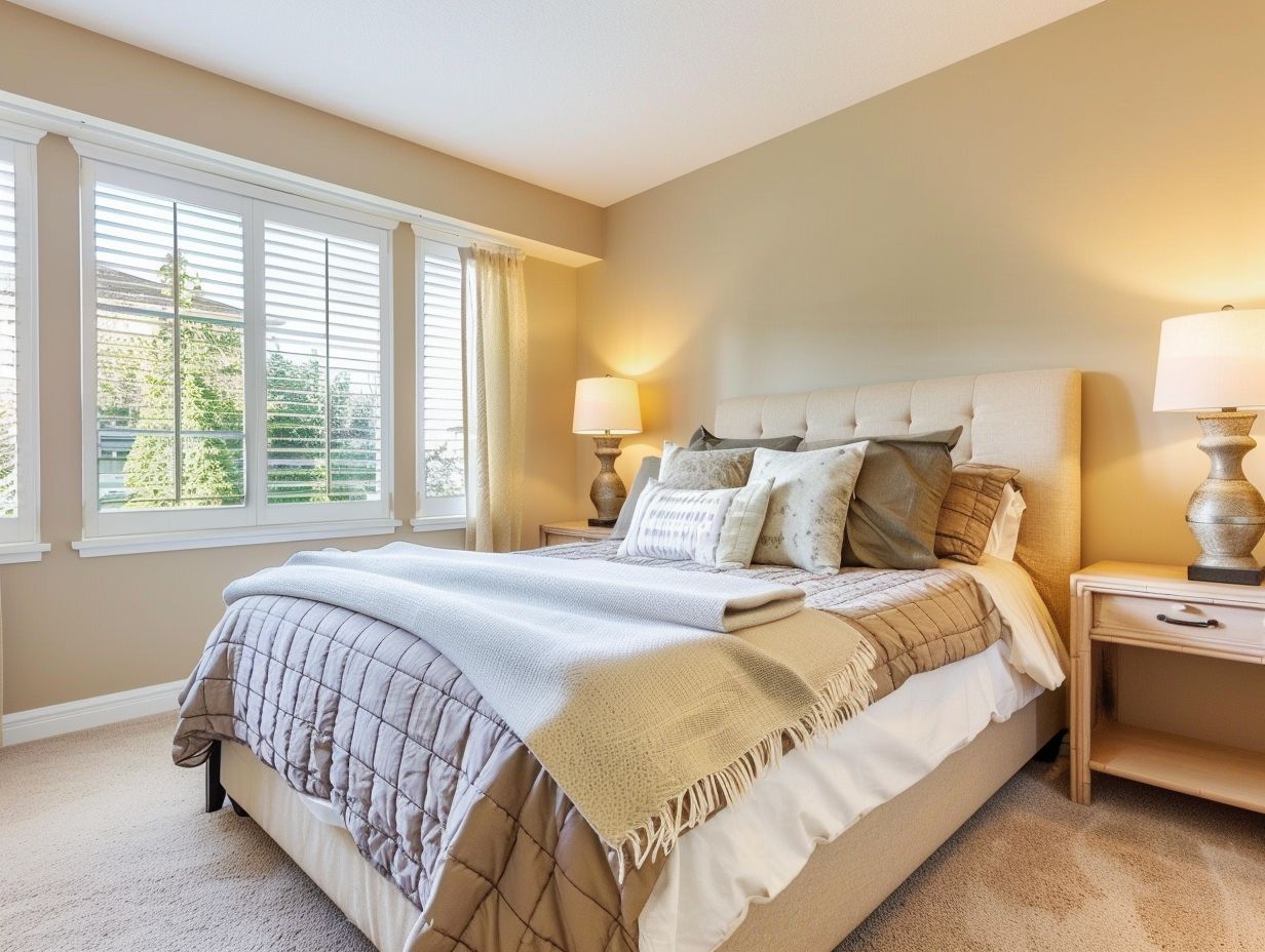 A sunny, perfectly organised bedroom