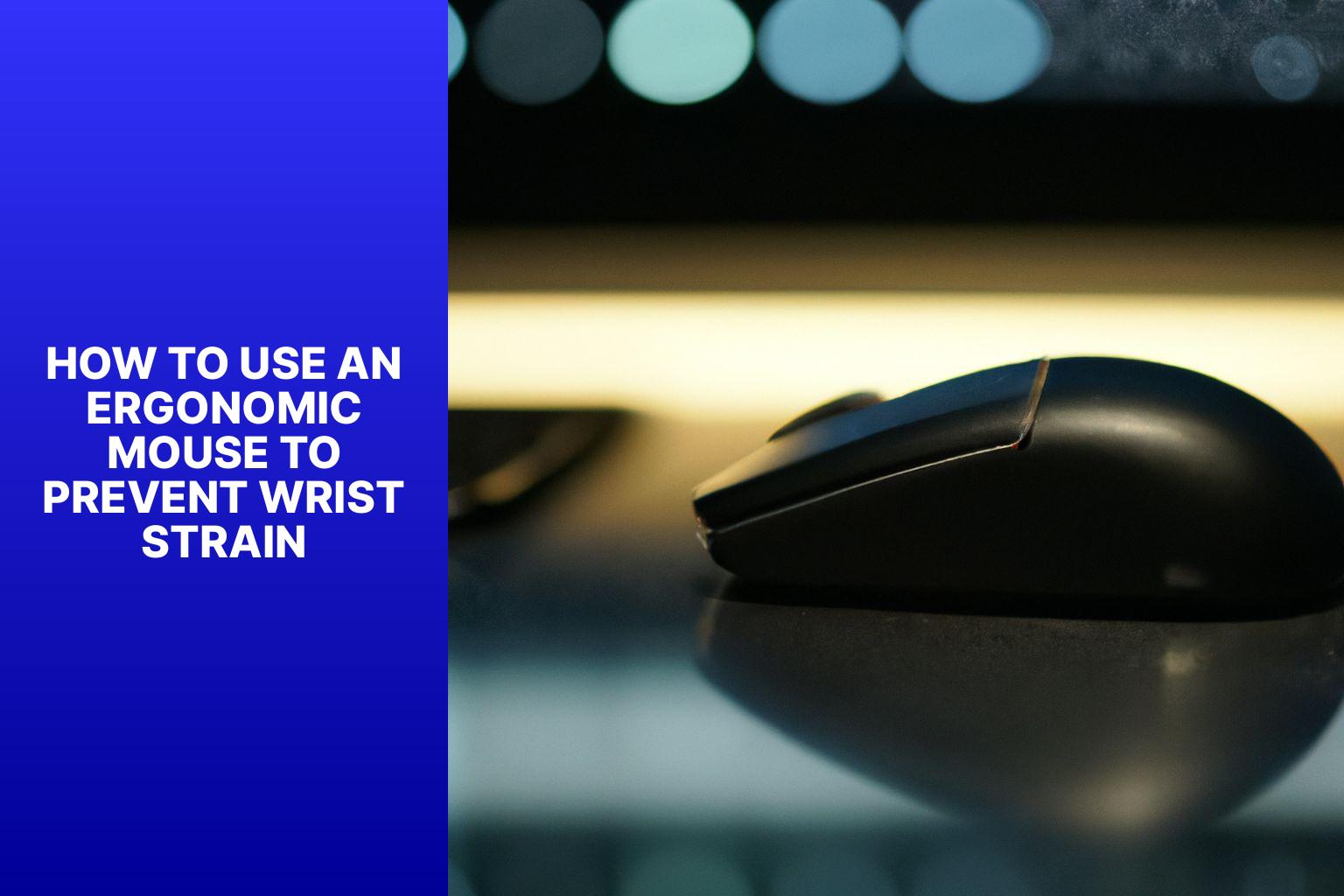 How to Use an Ergonomic Mouse to Prevent Wrist Strain