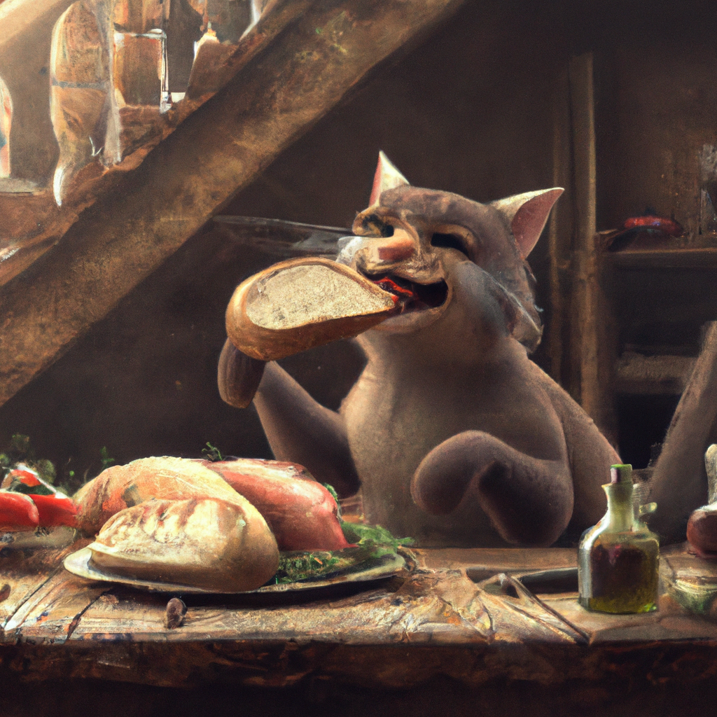 i gatti possono mangiare il pane