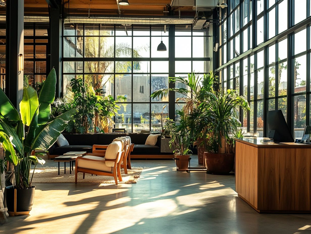 What is biophilic design and how does it improve indoor air quality?