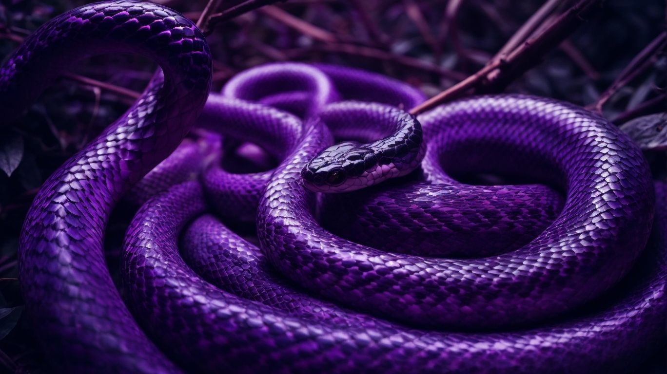 In dreams what does a purple snake represent