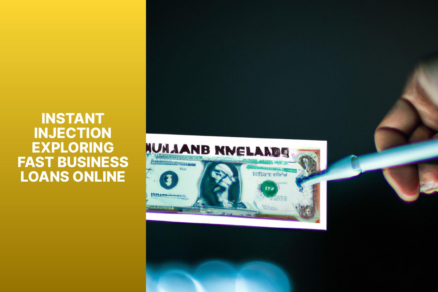 Instant Injection Exploring Fast Business Loans Online