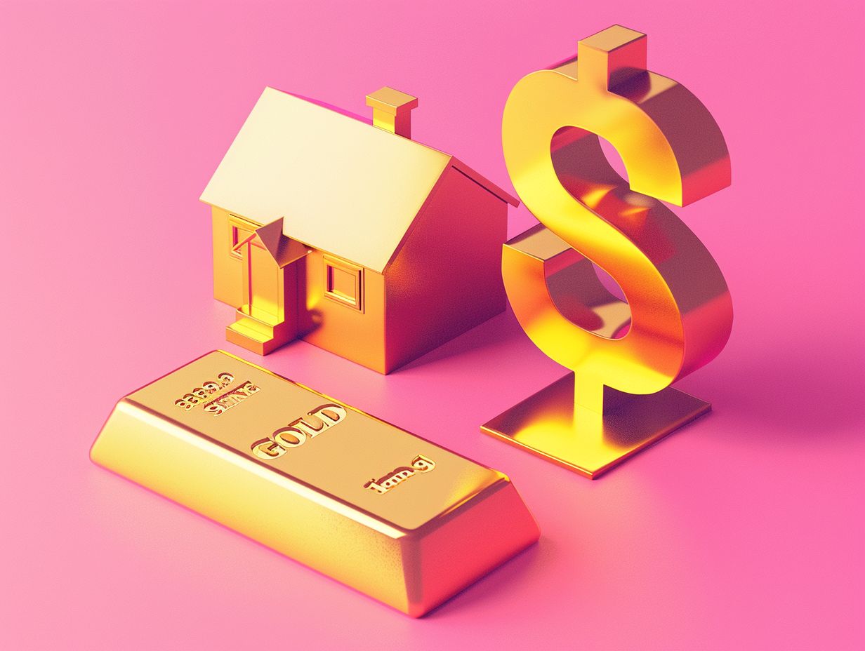 What are the main differences between investing in gold and investing in property?