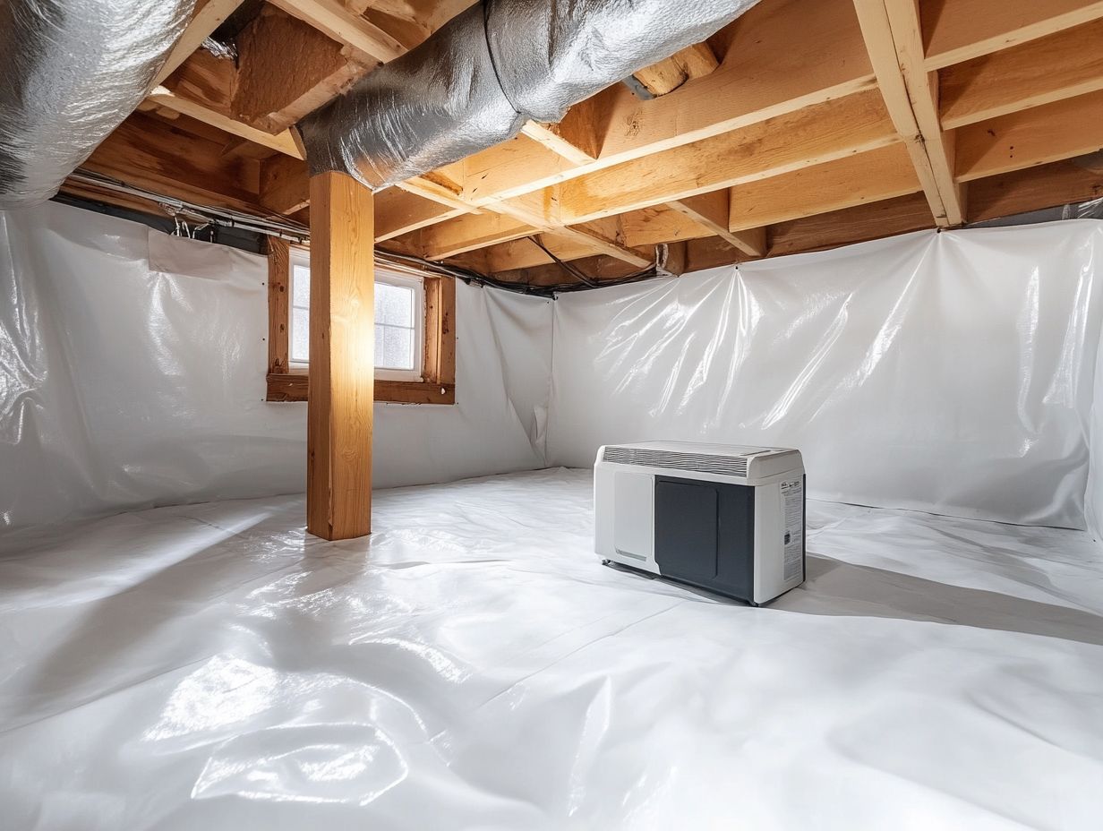 What Are the Alternatives to Using a Dehumidifier, Like the Supply Air Method, in an Encapsulated Crawl Space?