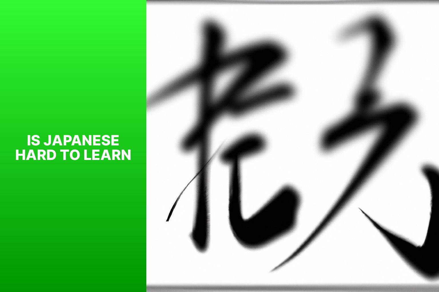 is japanese hard to learn