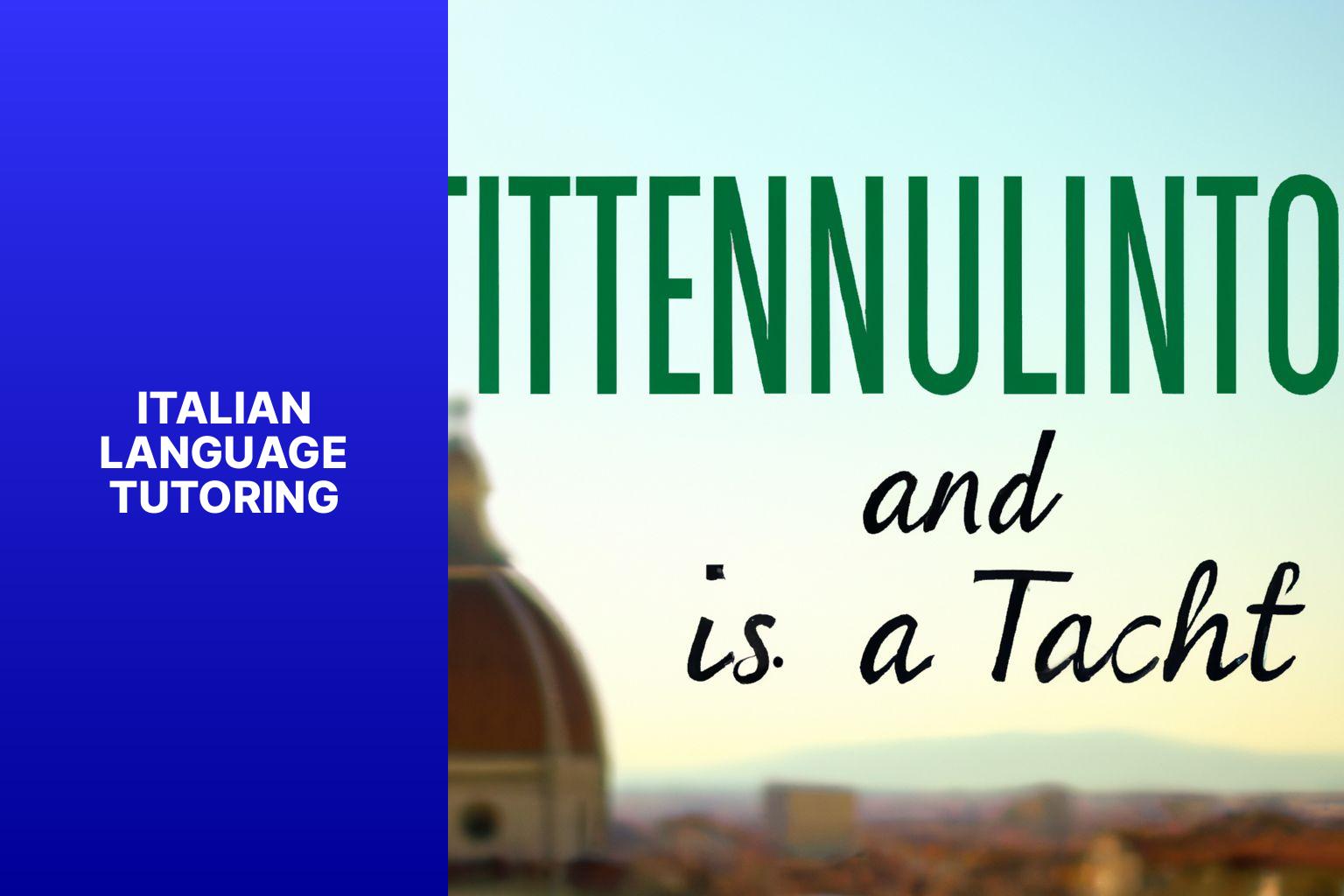 italian language tutoring