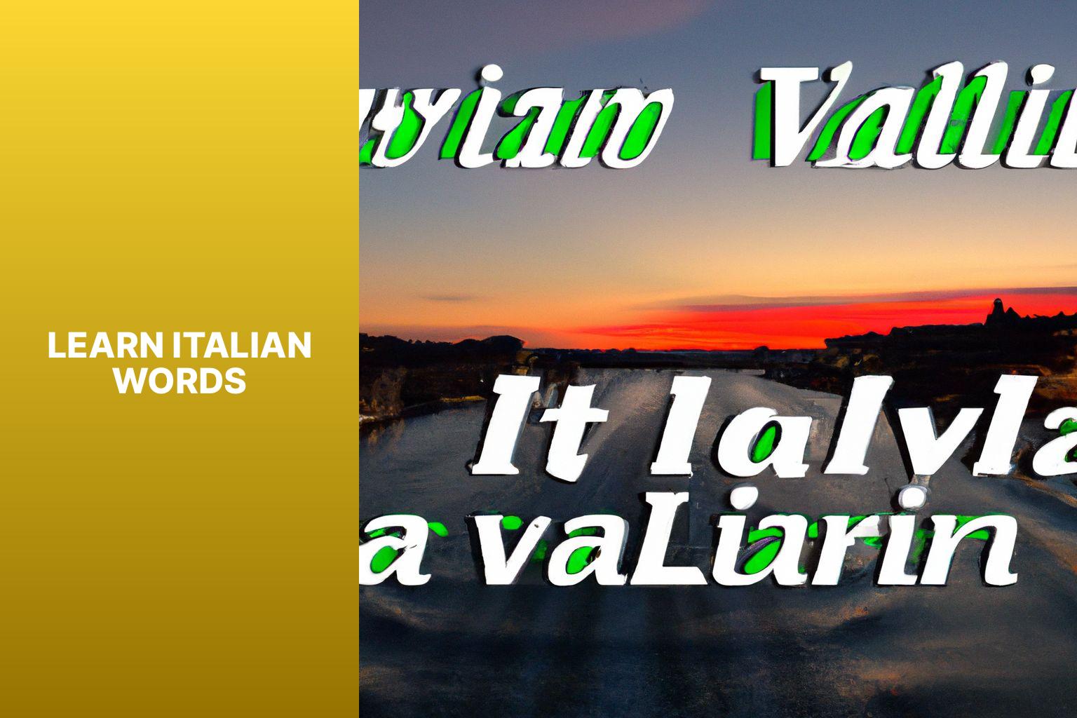 learn italian words