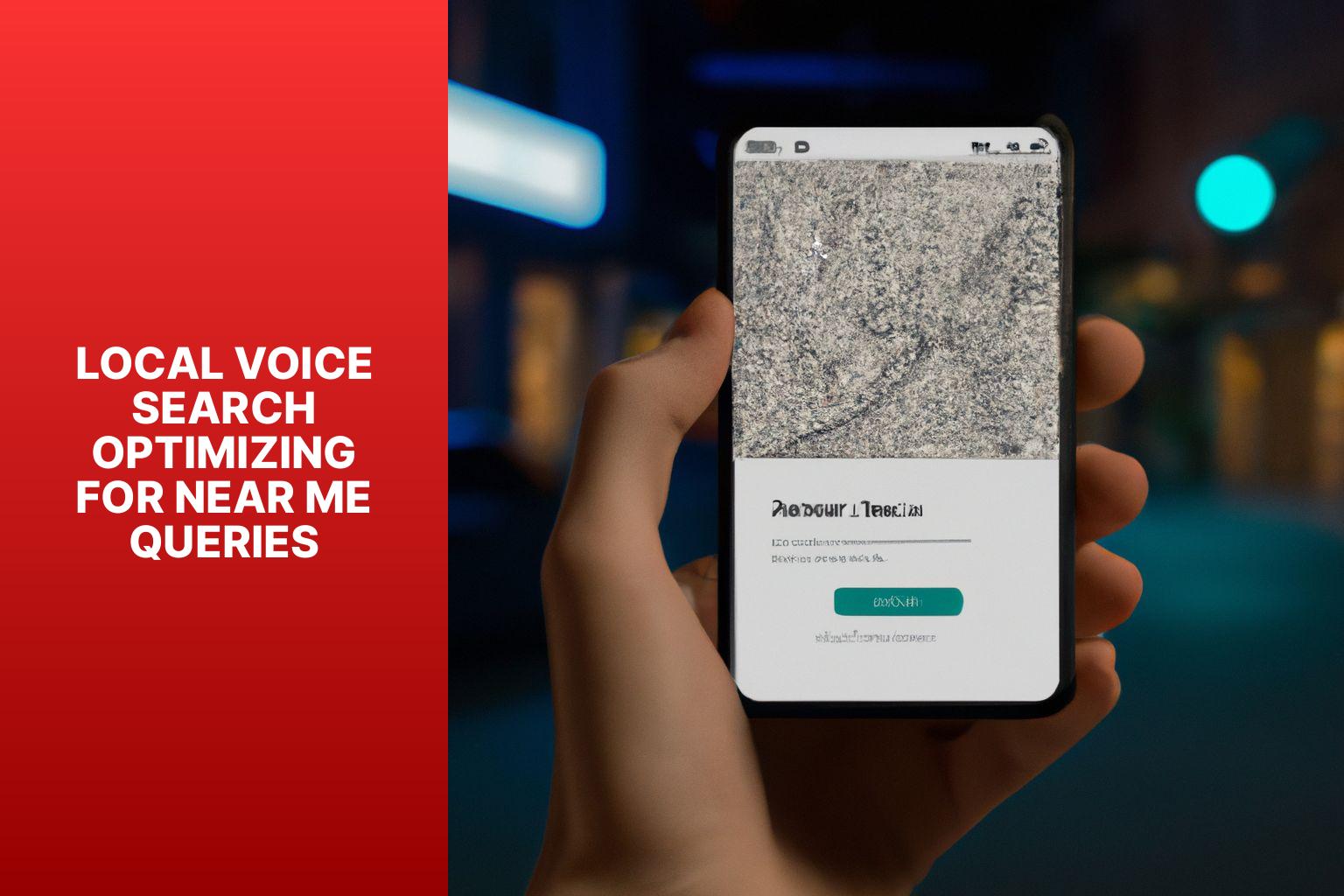 Local Voice Search Optimizing for Near Me Queries