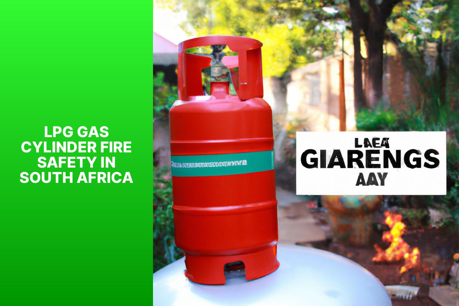 LPG Gas cylinder fire safety in South Africa