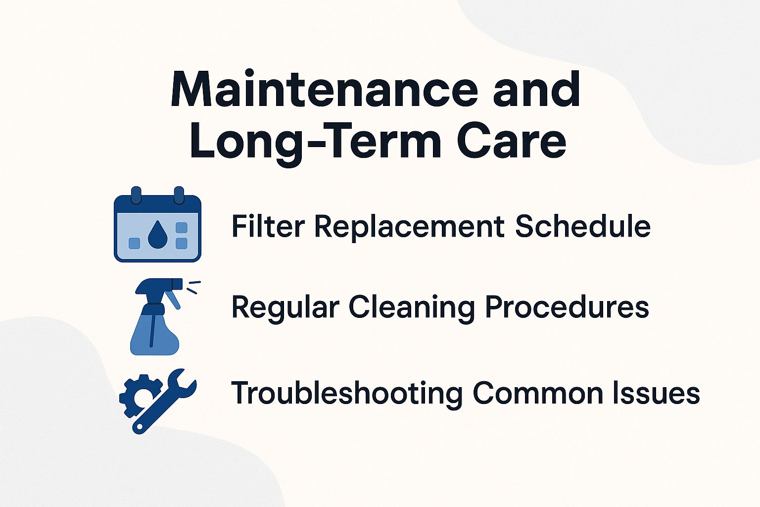 Maintenance and Long-Term Care