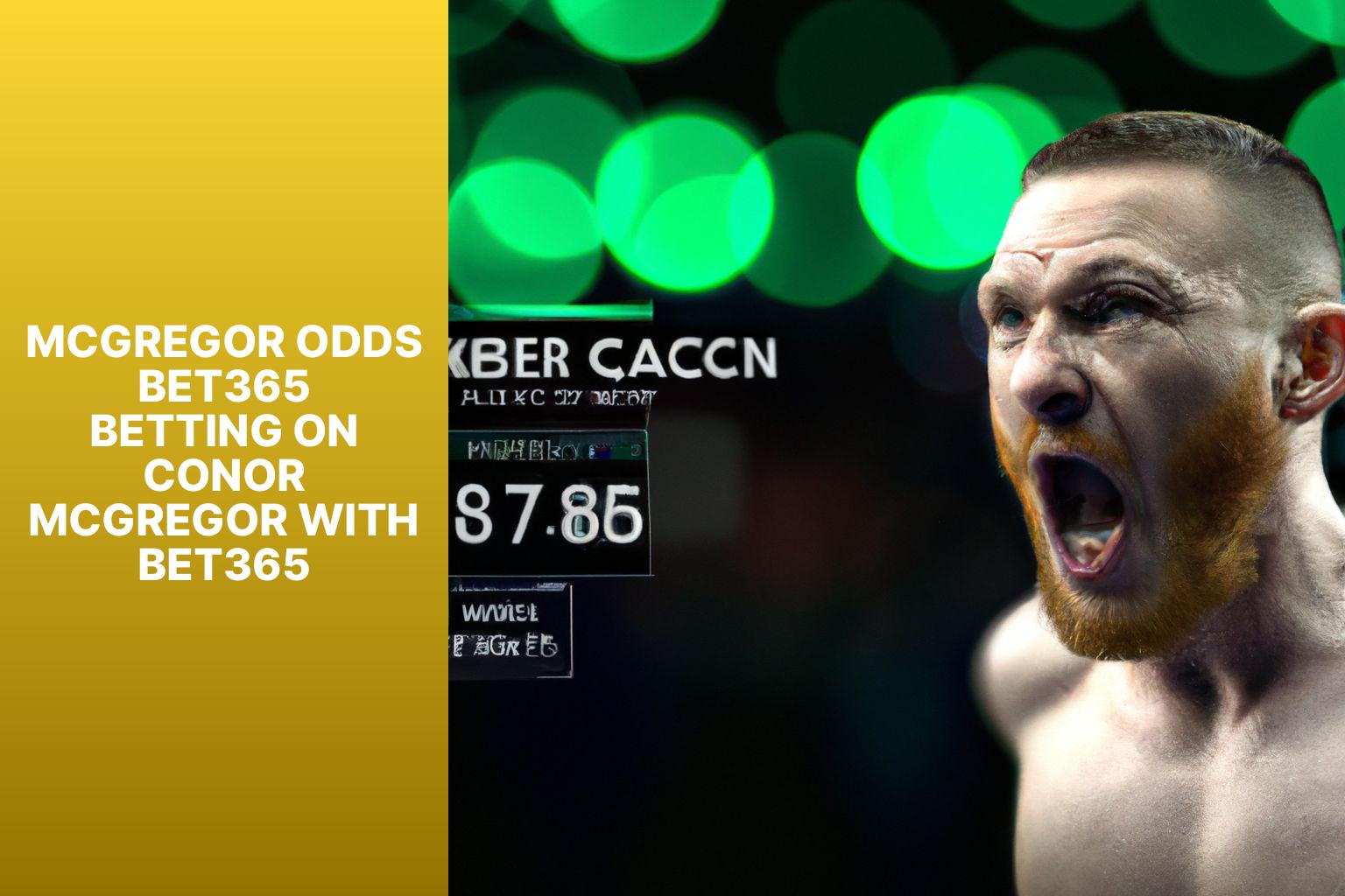 McGregor Odds Bet365 Betting on Conor McGregor with Bet365
