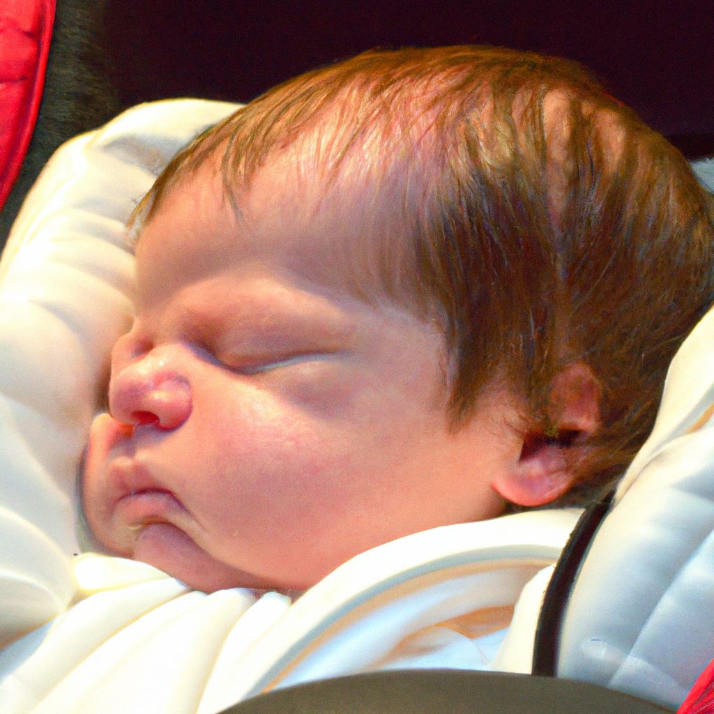 newborn head in car seat