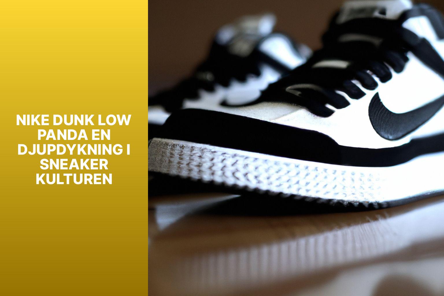 Nike Dunk Low Panda En Djupdykning i Sneaker Kulturen