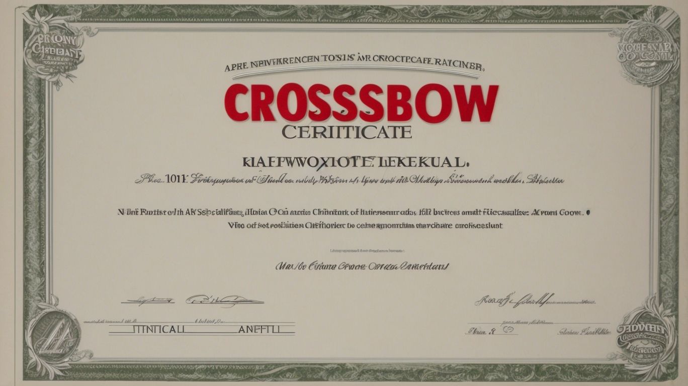 Nys Crossbow Certificate Bow Outdoors