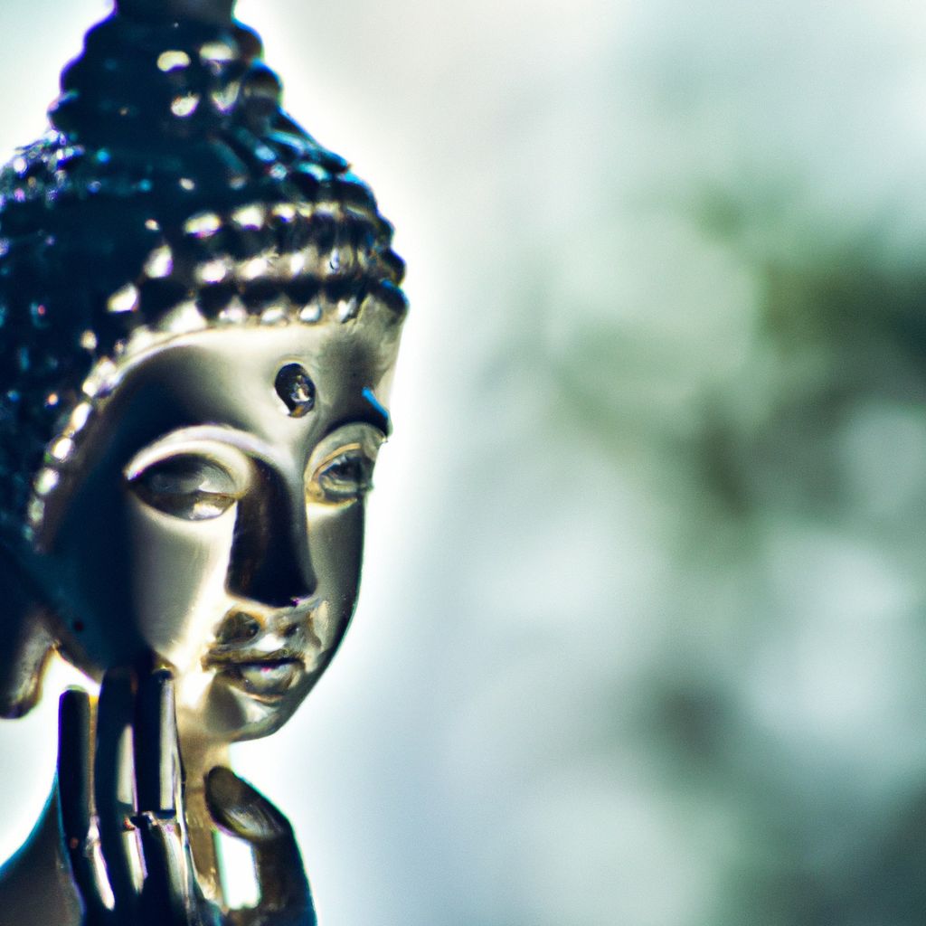 O que significa o Buda com a mo no ouvido