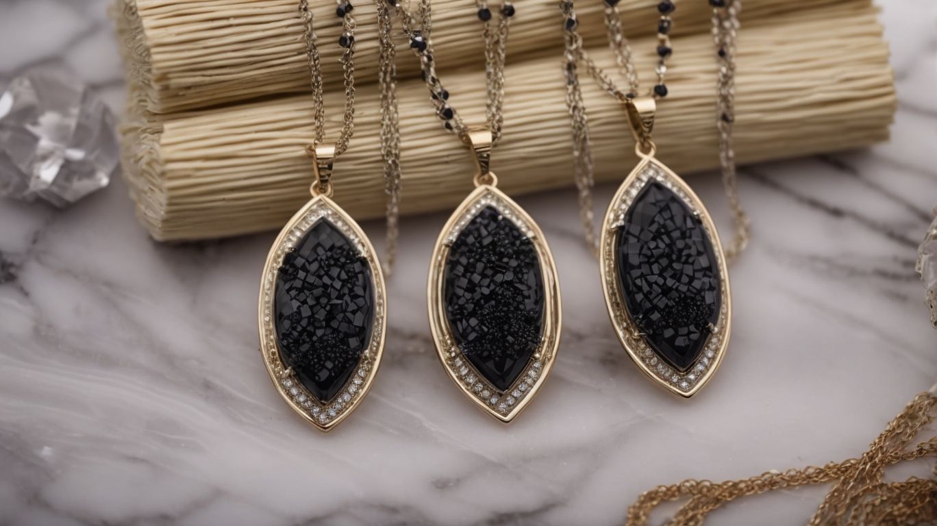 obsidian crystal necklace